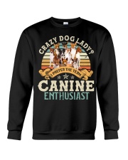 Basenji-CS2593-Crazy Dog Lady Crewneck Sweatshirt tile