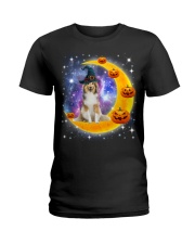 Shetland Sheepdog-CS3262-Dog And Moon Ladies T-Shirt tile