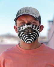 Yorkiepoo Stripes FM Cloth face mask aos-face-mask-lifestyle-06