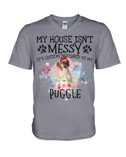 Puggle-CS4029-My House V-Neck T-Shirt tile