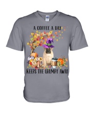 Bullmastiff-CS3283-A Coffee A Day V-Neck T-Shirt tile