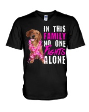 Dachshund-DN2052-In This Family V-Neck T-Shirt tile