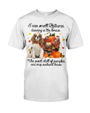 Cavalier King Charles Spaniel-CS3356-Smell Autumn Classic T-Shirt front