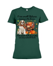 Cavalier King Charles Spaniel-CS3356-Smell Autumn Premium Fit Ladies Tee tile