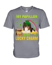 Papillon-CS4143-Lucky Charm-V2 V-Neck T-Shirt tile