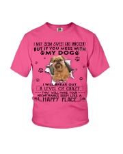 Griffon Bruxellois-CS3017-Happy Place Youth T-Shirt tile