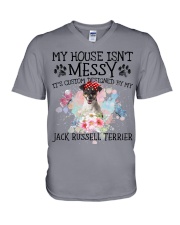 Jack Russell Terrier-CS4029-My House V-Neck T-Shirt tile