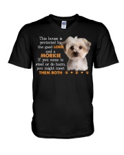 Morkie-CS3136-This House V-Neck T-Shirt tile