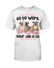 English Bulldog-CS882-Take Care Of Me Classic T-Shirt front