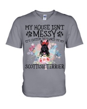 Scottish Terrier-CS4029-My House V-Neck T-Shirt tile