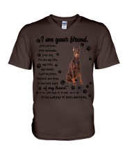 Doberman-CS3644-I Am Your Friend V-Neck T-Shirt tile