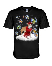 Bull Terrier-DN2331-Christmas-V11 V-Neck T-Shirt tile