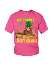 Poodle 2-CS4143-Lucky Charm-V2 Youth T-Shirt tile
