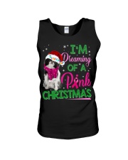 Japanese Chin-CS3724-Pink Christmas Unisex Tank tile