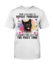 Akita-02-CS3626-Repeat Yourself Classic T-Shirt front