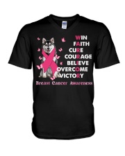 Husky-CS3077-Victory V-Neck T-Shirt tile