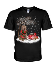 Shar Pei-CS3916-Christmas Dog-V13 V-Neck T-Shirt tile