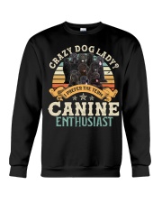 Black Russian Terrier-CS2593-Crazy Dog Lady Crewneck Sweatshirt tile