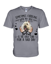 Bouvier Des Flandres-NT127-For A Bad Day V-Neck T-Shirt tile