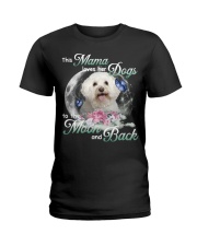 Bichon Frise-NT500-Loves Her Dog Ladies T-Shirt tile