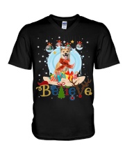 Shiba Inu-CS4082-Believe-V2 V-Neck T-Shirt tile