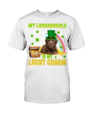 Labradoodle 2-CS4143-Lucky Charm-V2 Classic T-Shirt front