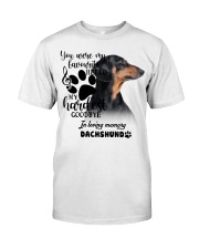Dachshund-CS1389-My Hardest Classic T-Shirt front