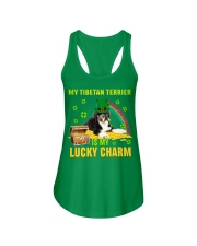 Tibetan Terrier 2-CS4143-Lucky Charm-V2 Ladies Flowy Tank tile