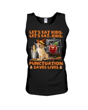 Golden Retriever-puppy-CS3763-Let's Eat Kids Unisex Tank tile