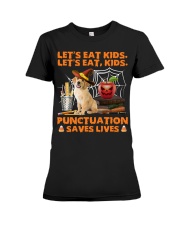 Golden Retriever-puppy-CS3763-Let's Eat Kids Premium Fit Ladies Tee tile