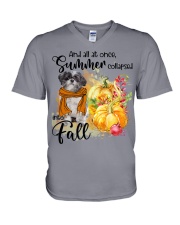 Lhasa Apso-CS3297-Into Fall V-Neck T-Shirt tile