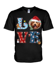 Australian Cobberdog-CS3605-Love Christmas V-Neck T-Shirt tile