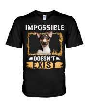 English Bull Terrier-NT665-Impossible V-Neck T-Shirt tile