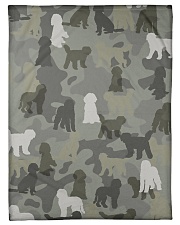 Labradoodle-camouflage Small Fleece Blanket - 30" x 40" thumbnail