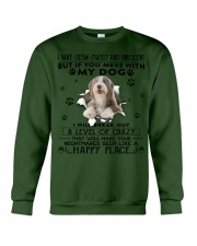 Bearded Collie-CS3017-Happy Place Crewneck Sweatshirt tile