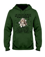 Bearded Collie-CS3017-Happy Place Hooded Sweatshirt tile