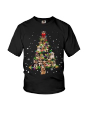Yorkiepoo Xmas Tree SWS Youth T-Shirt tile