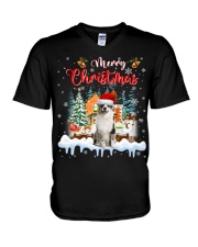 Australian Shepherd -DN2254-Mery Christmas-V2 V-Neck T-Shirt tile