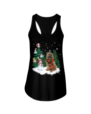Briard-CS4017-Christmas Dog-V15 Ladies Flowy Tank tile
