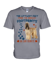 AfghanHound-CS3050-The Littlest V-Neck T-Shirt tile