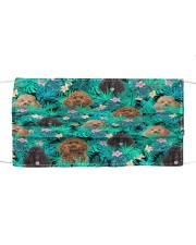 Poodle Summer Leaves FM Cloth face mask front