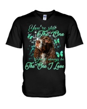 English Springer Spaniel-NT748-The One I Love V-Neck T-Shirt tile