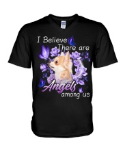Chihuahua-NT478-I Believe-V2 V-Neck T-Shirt tile