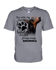 Doberman-CS1389-My Hardest V-Neck T-Shirt tile