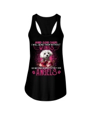 Maltese-CS3169-And God Said-V2 Ladies Flowy Tank tile