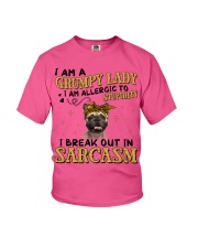 French Bulldog-03-CS2949-Grumpy Lady Youth T-Shirt tile