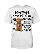 Labradoodle-CS3898-Sometimes-V2 Classic T-Shirt front