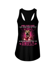 American Staffordshire Terrier-CS3169-And God Said-V2 Ladies Flowy Tank tile