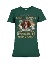 German Shorthaired Pointer-CS3066-Short Temper Premium Fit Ladies Tee tile