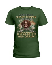 German Shorthaired Pointer-CS3066-Short Temper Ladies T-Shirt tile